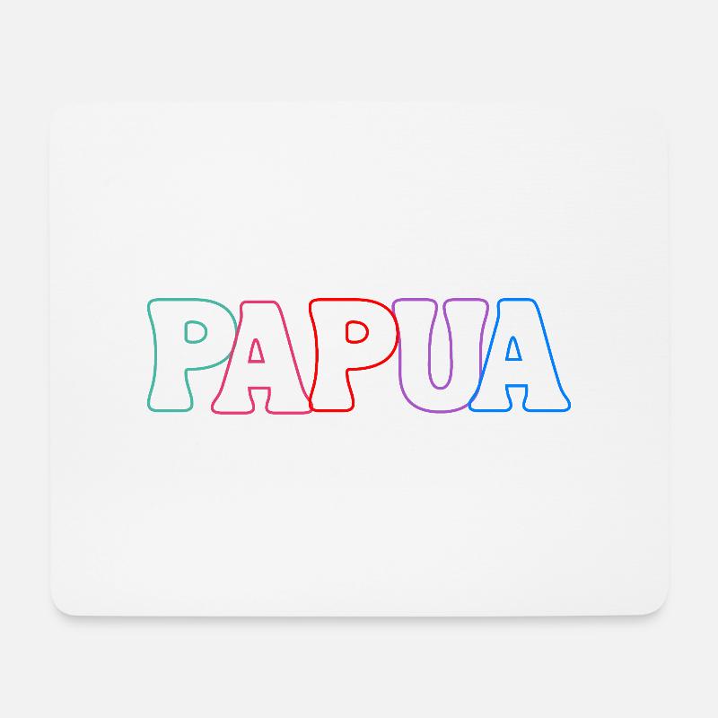 Papua Indonesia - Mouse Pad (horizontal) - white