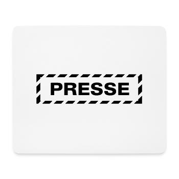 Presse Schild Rückenschild Warnbalken - Mousepad (Querformat) - Weiß - Vorne