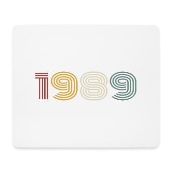 1989 Rétro Style 1989 Anniversaire 1989 Millésime - Tapis de souris (format paysage) - blanc - Devant
