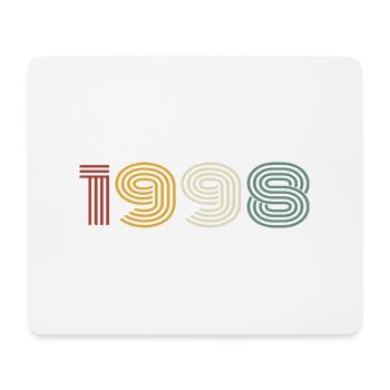 1998 Retro Style 1998 Birthday 1998 Vintage - Mouse Pad (horizontal) - white - Front
