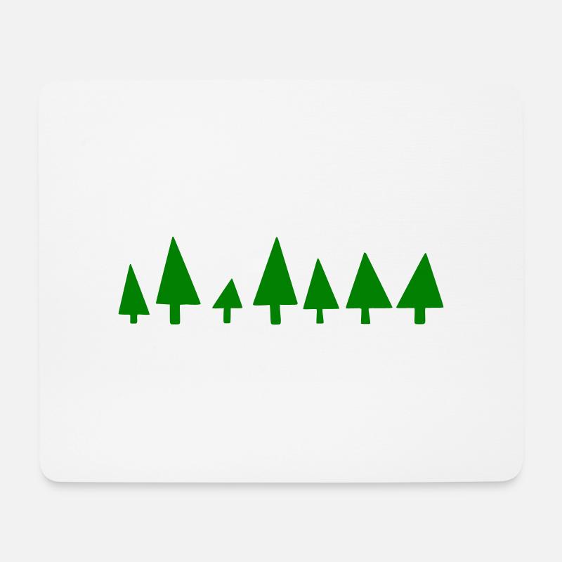 Tannenbaum - Mousepad (Querformat) - Weiß