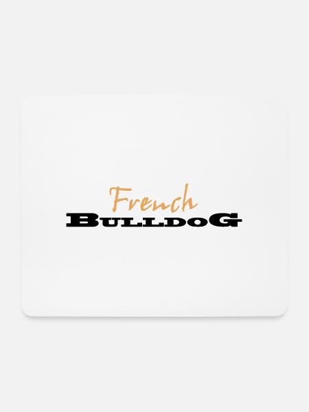French Bulldog Logo - Mousepad (Querformat) - Weiß
