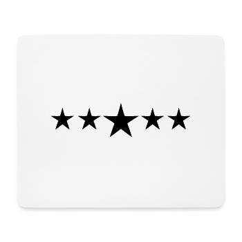 sterne - Mousepad (Querformat) - Weiß - Vorne