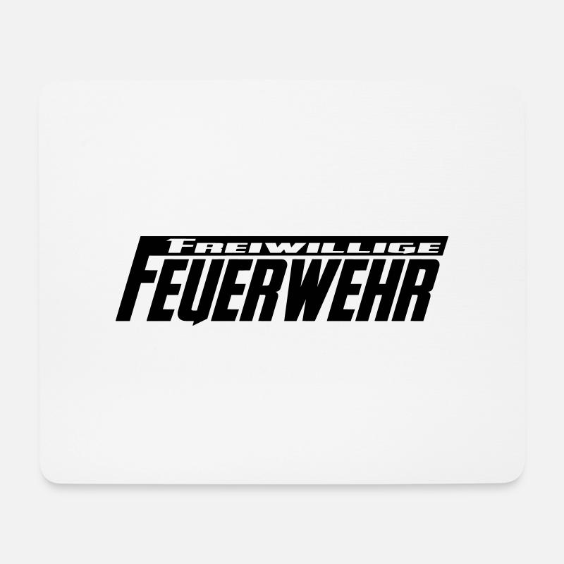 freiwillige Feuerwehr - Mousepad (Querformat) - Weiß