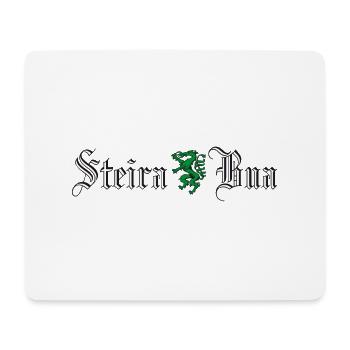 Steirabua mit Panther - Mousepad (Querformat) - Weiß - Vorne
