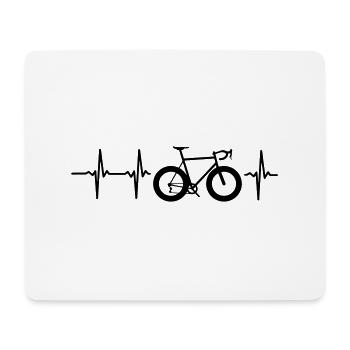 ICH LIEBE MEIN FAHRRAD! - Mousepad (Querformat) - Weiß - Vorne