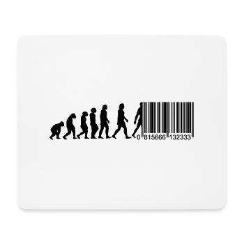 Barcode Evolution - Mousepad (Querformat) - Weiß - Vorne