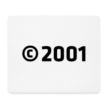Copyright 2001 - Mouse Pad (horizontal) - white - Front