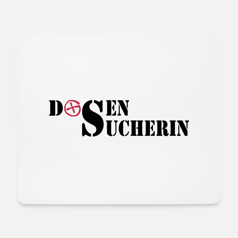 Dosensucherin - 2colors - 2011 - Mousepad (Querformat) - Weiß