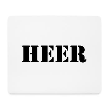 Heer schwarz - Mousepad (Querformat) - Weiß - Vorne