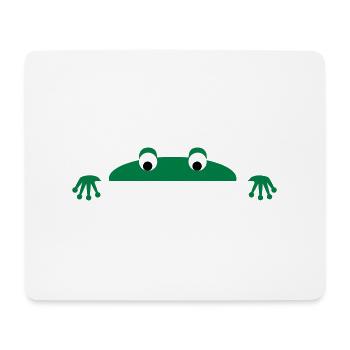 Frog face - Mousepad (Querformat) - Weiß - Vorne