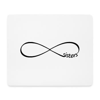 Infinity sisters Unendlichkeit Schwestern Freunde - Mousepad (Querformat) - Weiß - Vorne