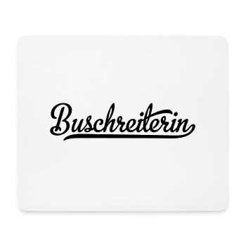 Buschreiterin - Mousepad (Querformat) - Weiß - Vorne