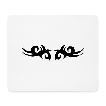 tribal tattoo - Tapis de souris (format paysage) - blanc - Devant