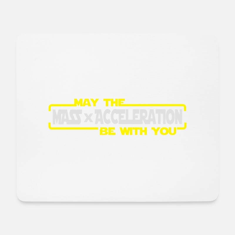 Möge die Kraft mit dir sein - Mousepad (Querformat) - Weiß