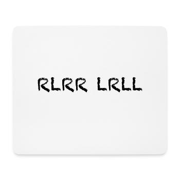 Batterie de percussion batteur RLRR LRLL - Tapis de souris (format paysage) - blanc - Devant