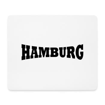Hamburg Schriftzug - Mousepad (Querformat) - Weiß - Vorne