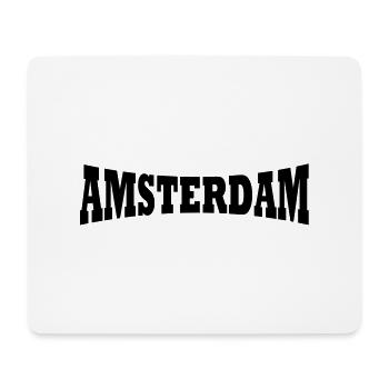 Amsterdam logo - Tapis de souris (format paysage) - blanc - Devant