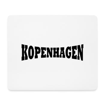 Kopenhagen Schriftzug - Mousepad (Querformat) - Weiß - Vorne