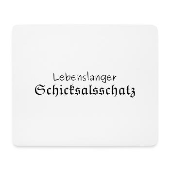 Lebenslanger Schicksalsschatz - Mousepad (Querformat) - Weiß - Vorne