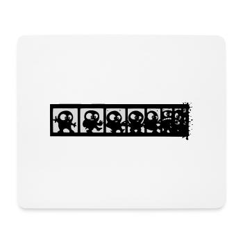 lustig - Mousepad (Querformat) - Weiß - Vorne