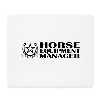 Horse Equipment Manager 2 Turniertrottel - Mousepad (Querformat) - Weiß - Vorne