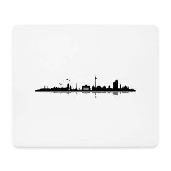 berlin horizon - Tapis de souris (format paysage) - blanc - Devant