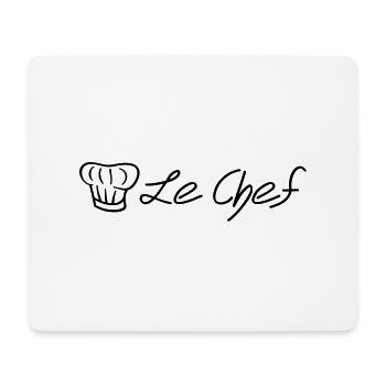 le_chef__f1 - Tapis de souris (format paysage) - blanc - Devant