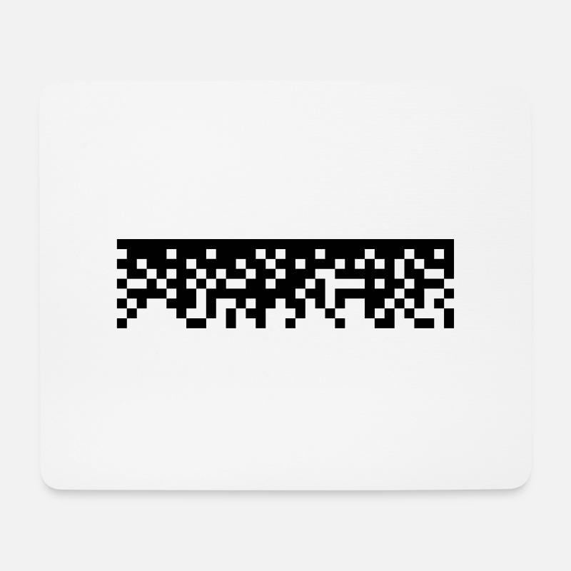 Pixel - Mousepad (Querformat) - Weiß
