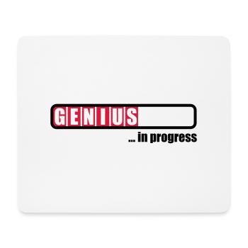 Genius in progress - Mousepad (Querformat) - Weiß - Vorne
