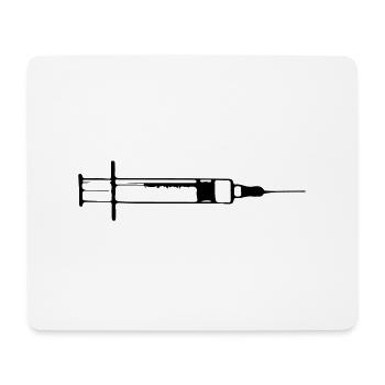 Spritze Injektion Nadel 1c - Mousepad (Querformat) - Weiß - Vorne