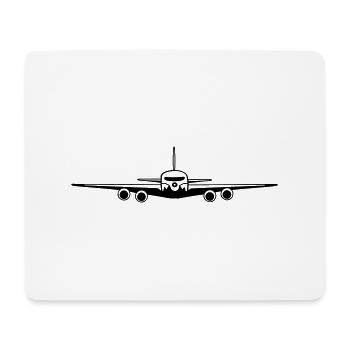 flugzeug - Mousepad (Querformat) - Weiß - Vorne