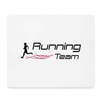 running team - Mouse Pad (horizontal) - white - Front