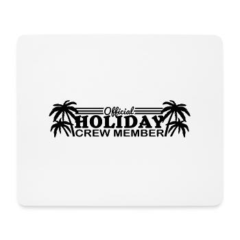 holiday_crew_member_f1 - Tapis de souris (format paysage) - blanc - Devant