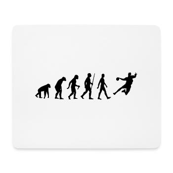 Evolution - Handball, Sport, Spieler, Handballer - Mousepad (Querformat) - Weiß - Vorne