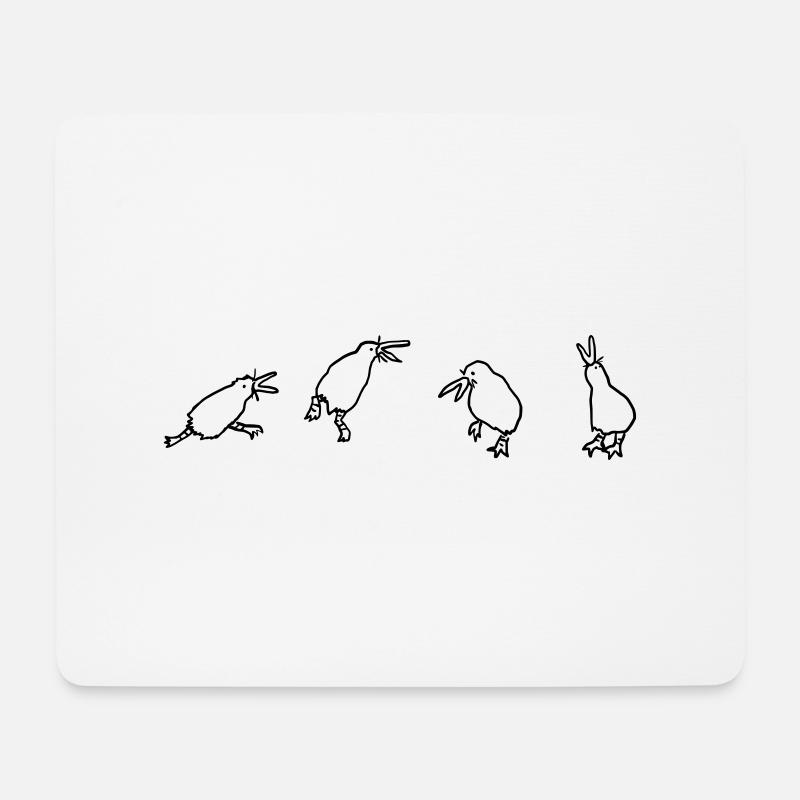 kiwis - Mousepad (Querformat) - Weiß