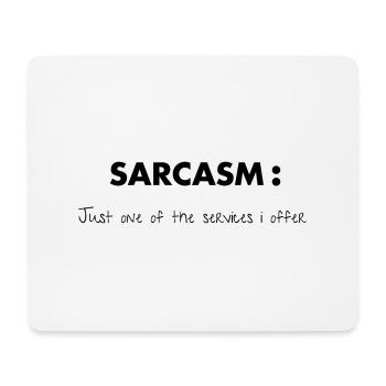 Sarcasm - Tapis de souris (format paysage) - blanc - Devant