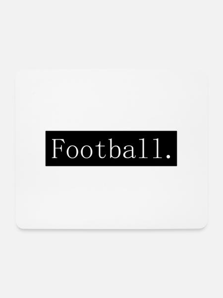 [HD] Fußball rahmen schwarz - Mousepad (Querformat) - Weiß