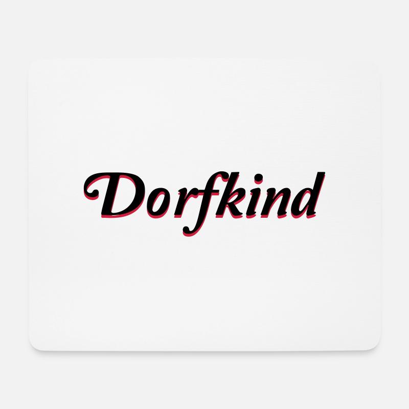 dorfkind - Mousepad (Querformat) - Weiß