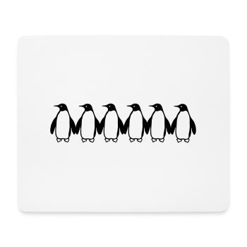 Pinguine - Tapis de souris (format paysage) - blanc - Devant