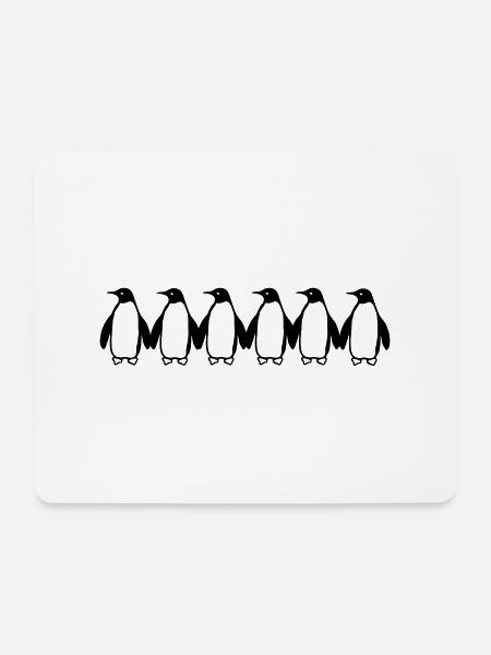 Pinguine - Mouse Pad (horizontal) - white