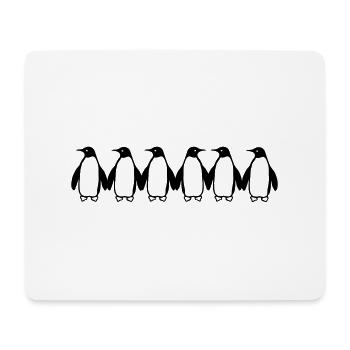 Pinguine - Tapis de souris (format paysage) - blanc - Devant