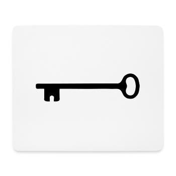 cle clef 2901 - Tapis de souris (format paysage) - blanc - Devant