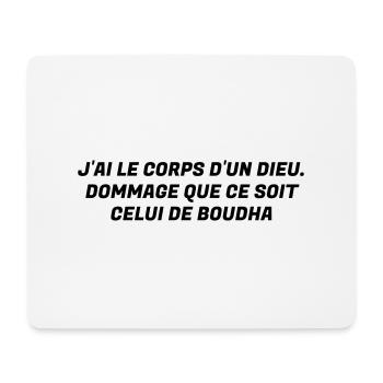 Humour - Drôle - Blague - Rire - Fun - Cool - Tapis de souris (format paysage) - blanc - Devant