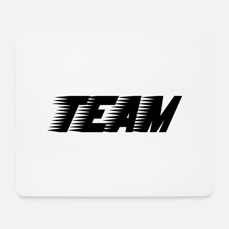 team_01 - Mousepad (Querformat) - Weiß