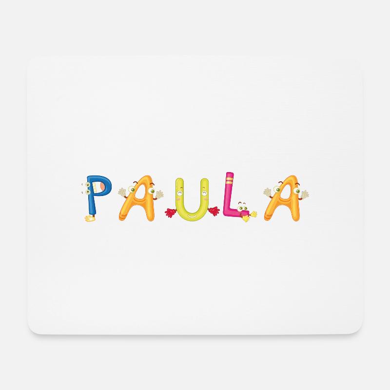 Paula - Mousepad (Querformat) - Weiß