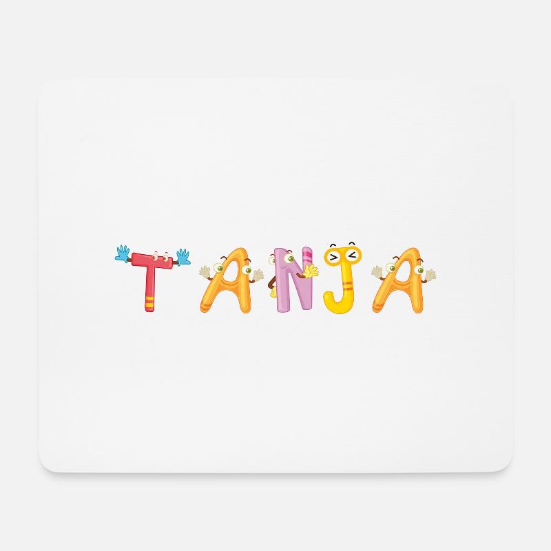 Tanja - Mousepad (Querformat) - Weiß