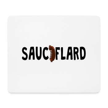 sauciflard saucisson mot 1202 - Tapis de souris (format paysage) - blanc - Devant