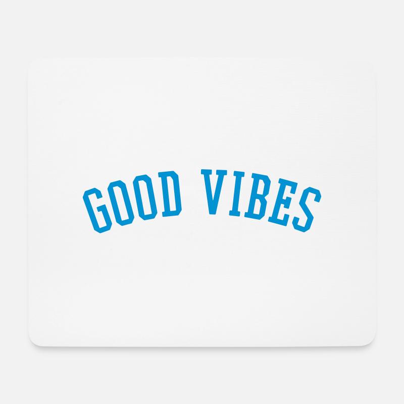 Good Vibes - Mousepad (Querformat) - Weiß
