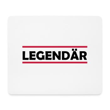 legendaer_02 - Mousepad (Querformat) - Weiß - Vorne
